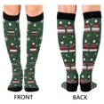 thumbnail image 4 of FORMRS Womens Knee High Socks Casual Long Thick Travel Daily Wear, 2 Pairs, Christmas Hats, 4 of 6