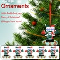 thumbnail image 1 of Ganfancp Llevando Adornos Máscara,2025 Mal,Pero Yay Feliz Navidad Árbol Decoración Familiar Ofertas y Liquidaciones 5 Colgantes de Navidad, 1 of 7