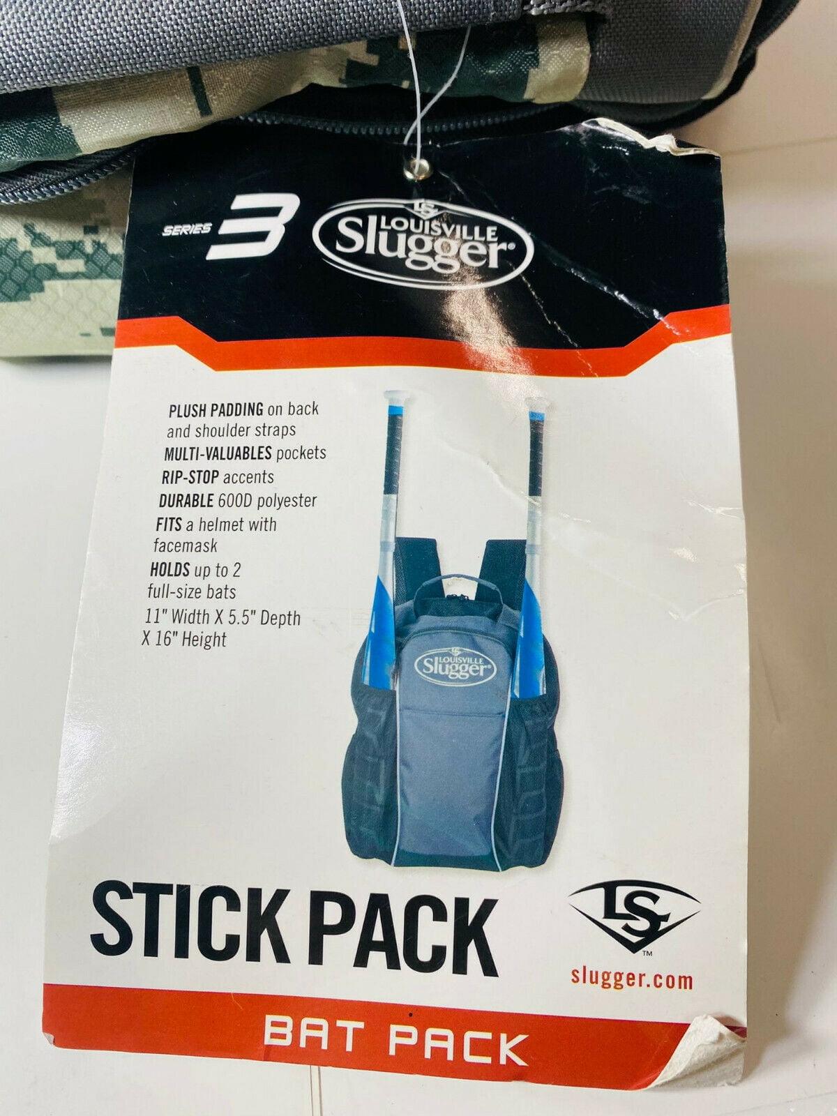 Louisville Slugger EB Series 3 Stick Pack baseball Equipment Bat Bag Brand NEW 