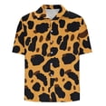 thumbnail image 4 of Men Short Sleeve Shirt Cotton Mens T-Shirts Graphic Print Fashion Tees Beach T Shirts for Men Summer Hawaiian Shirt for Men Cotton Poly Get it Fast, 4 of 5