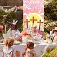 thumbnail image 6 of Easter Door Cover Banner, 180x90cm "He Is Risen" Religious Door Curtain, Spring Holiday Porch & Home Decor, 6 of 9