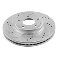 thumbnail image 5 of Aurogenix - Front Brake Kit for 2014-2018 Mazda 6 2.5L Drilled and Slotted Disc Brake Rotors Ceramic Brakes Pads 2015 2016 2017 Replacement: 11.69" Inch Rotors, 5 of 8