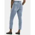 thumbnail image 3 of Time and Tru Women's High Rise Straight Leg Denim Jegging, 27.5" Inseam, Sizes XS-XXXL, 3 of 5