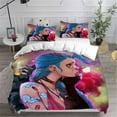 thumbnail image 1 of Bedding Sets LOL Jinx Arcane Australia /Europe/USA Full Size Quilt Duvet Cover Pillow Case Sets Bed Sheets, 1 of 5
