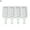 A White, variant on 3D DIY Silicone Ice Cream Mold Handmade Eco-Friendly Popsicle Mold Mousse Dessert Freezer Juice Ice Cube Tray Barrel Maker Mould, 4 Grids