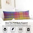 thumbnail image 3 of Plaid Body Pillow Cover - Soft & Breathable Fabric, Hidden Zipper, 20"x54", Buffalo Check & Vintage Plaid Print - Perfect Gift for Side Sleepers, Cabin Decor & Pregnancy Support, 3 of 7