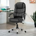 thumbnail image 2 of Bowery Hill Modern Faux Leather High Back Desk Chair in Black, 2 of 8