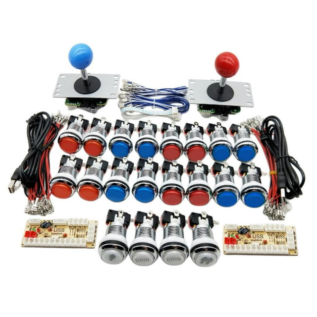 tamizeot 2 Players Arcade Buttons&Joystick Kit Controller USB s Style4