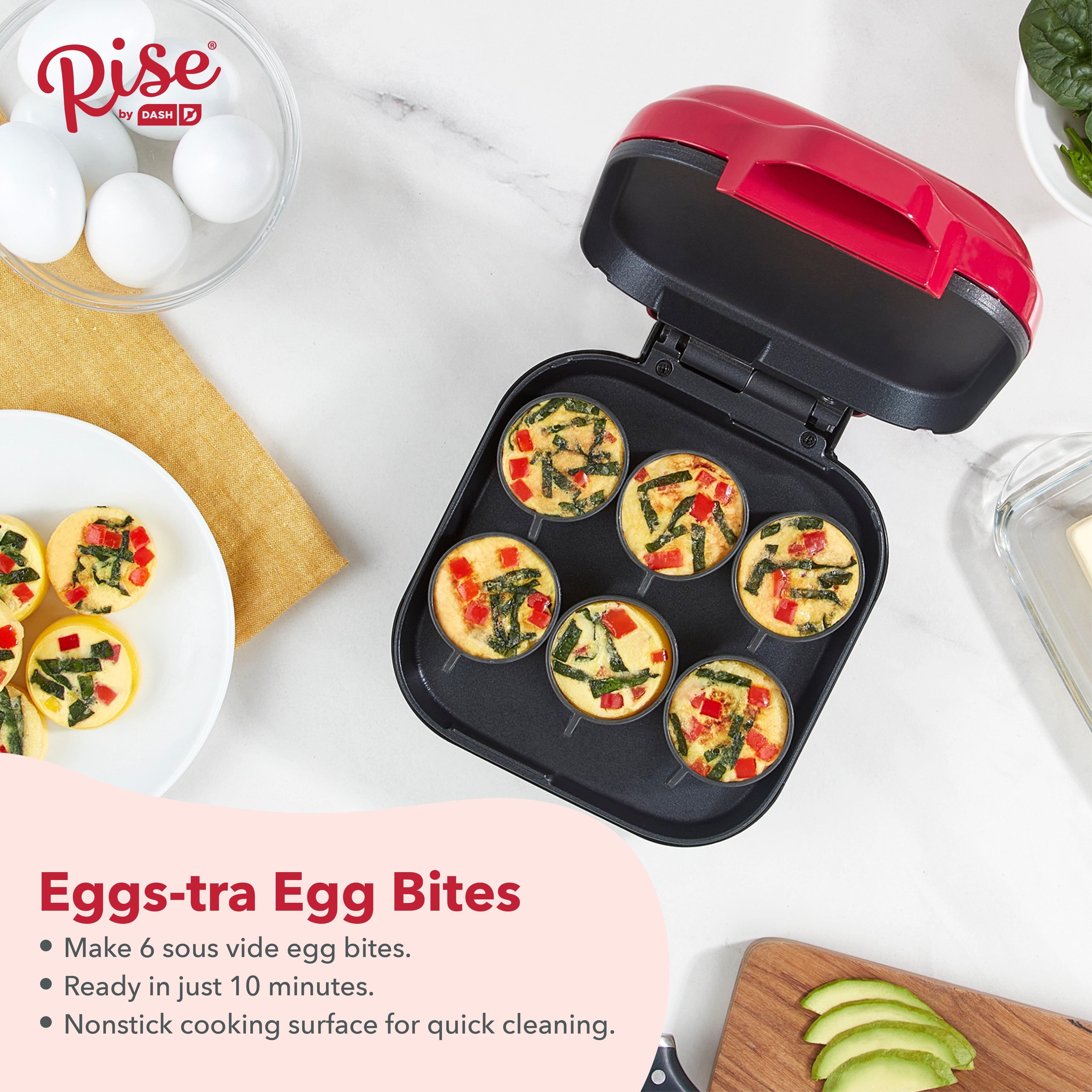 Dash® Egg Bite Maker in Red, 1 ct - QFC
