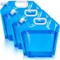 thumbnail image 1 of 3pc Collapsible Water Canisters, 5L Collapsible Water Bag, Water Canister Portable Water Bladder, Collapsible Water Tank for Camping Hiking Picnic, BB, 1 of 5