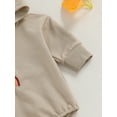 thumbnail image 6 of goowrom Baby Fall Jumpsuits: Rainbow Embroidery Long Sleeve Hooded Rompers, 6 of 9