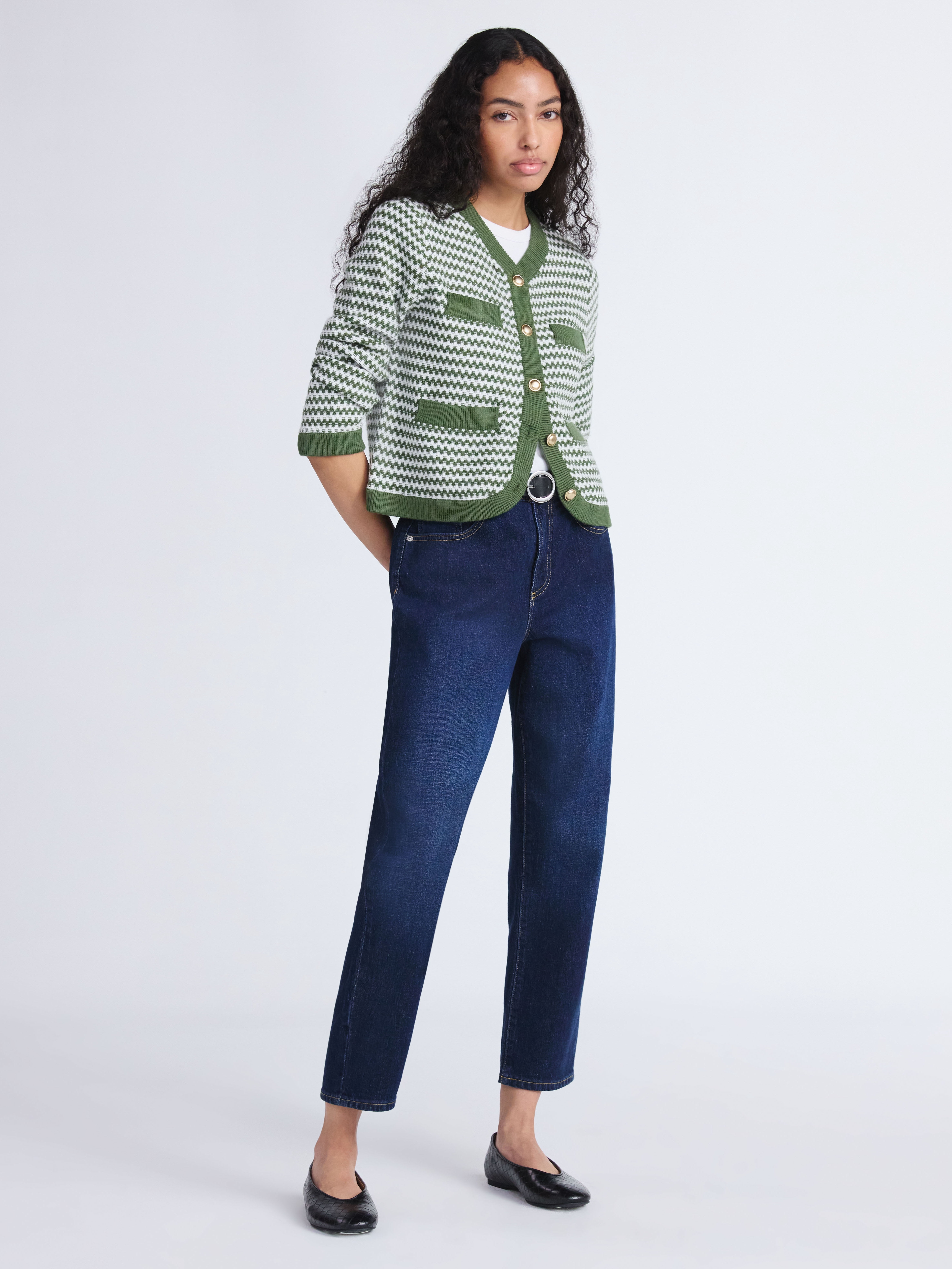 Free Assembly Women's and Women's Plus Textured Cardigan Sweater with Welt Pockets, Lightweight, Sizes XS-4X