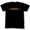thumbnail image 1 of Conan The Barbarian Logo In Color Black Adult T-Shirt, 1 of 1