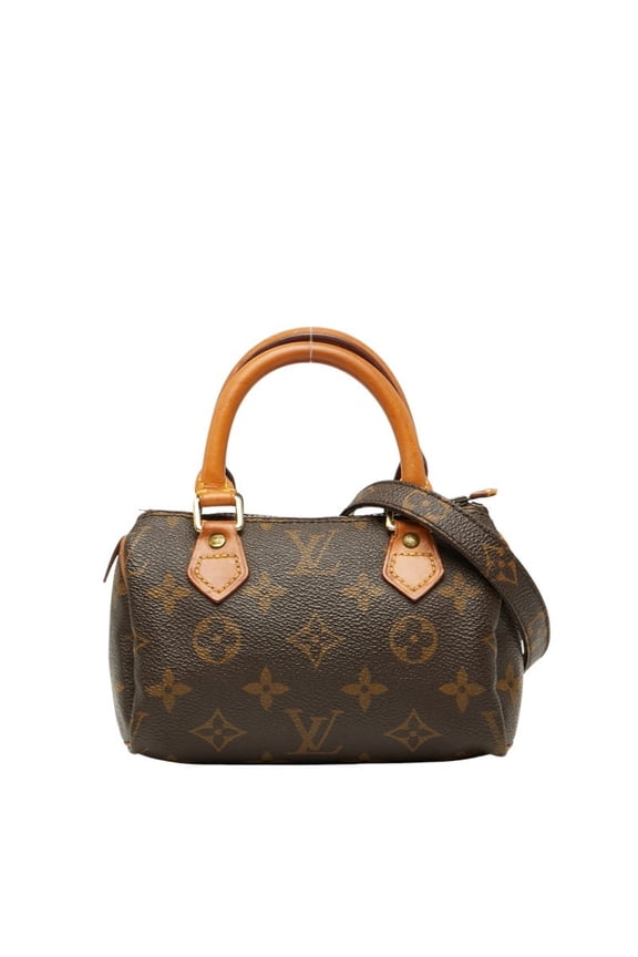 Pre-Owned Louis Vuitton Monogram Mini Speedy Handbag/Shoulder Bag 2WAY M41534 Brown... (Fair)