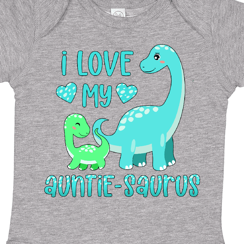 Inktastic I Love My Auntie-saurus Cute Brontosaurus Family Boys or Girls Baby Bodysuit