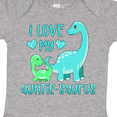 thumbnail image 4 of Inktastic I Love My Auntie-saurus Cute Brontosaurus Family Boys or Girls Baby Bodysuit, 4 of 5