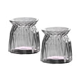 thumbnail image 4 of 2 jarrones de cristal para flores, organizador de macetas hidropónicas, tallos, ramos, almacenamiento decorativo gris, 4 of 9