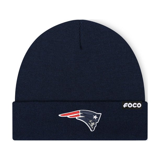 Gorro FOCO New England Patriots NFL Basic Primary Logo Azul