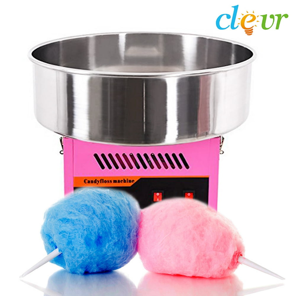 Clevr Large Commercial Cotton Candy Machine, Candy Floss Maker, Pink