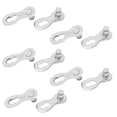 thumbnail image 1 of Bike Missing Link, 5 Pairs Rustproof Steel Quick Release Link Portable Bike Chain Link Connector Professional Reusable Bike Chain Missing Link, 6/7/8/9/10/11/12 Speed Optional, 1 of 7