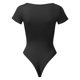thumbnail image 4 of Body de mujer con cuello cuadrado y canalé - Ropa de yoga sin espalda, material de poliéster, diseño sexy para la playa/vacaciones, tallas S-L (detalles de busto/longitud), 4 of 6