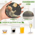 thumbnail image 3 of Cat Astronaut in Moon Stars 6 Pcs Drink Coasters with Holder Absorbent Coasters Woven Coasters for Drinks Table Desk Protection Home Decor, 3 of 7