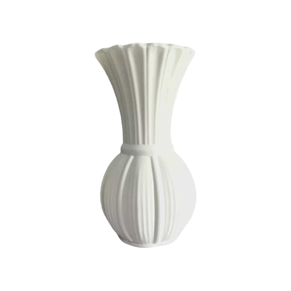 Plastic Vase for Dried Flowers, Small Decorative Centerpiece Vase for Coffee Table, Living Room, Office Desk Shelf Decor
