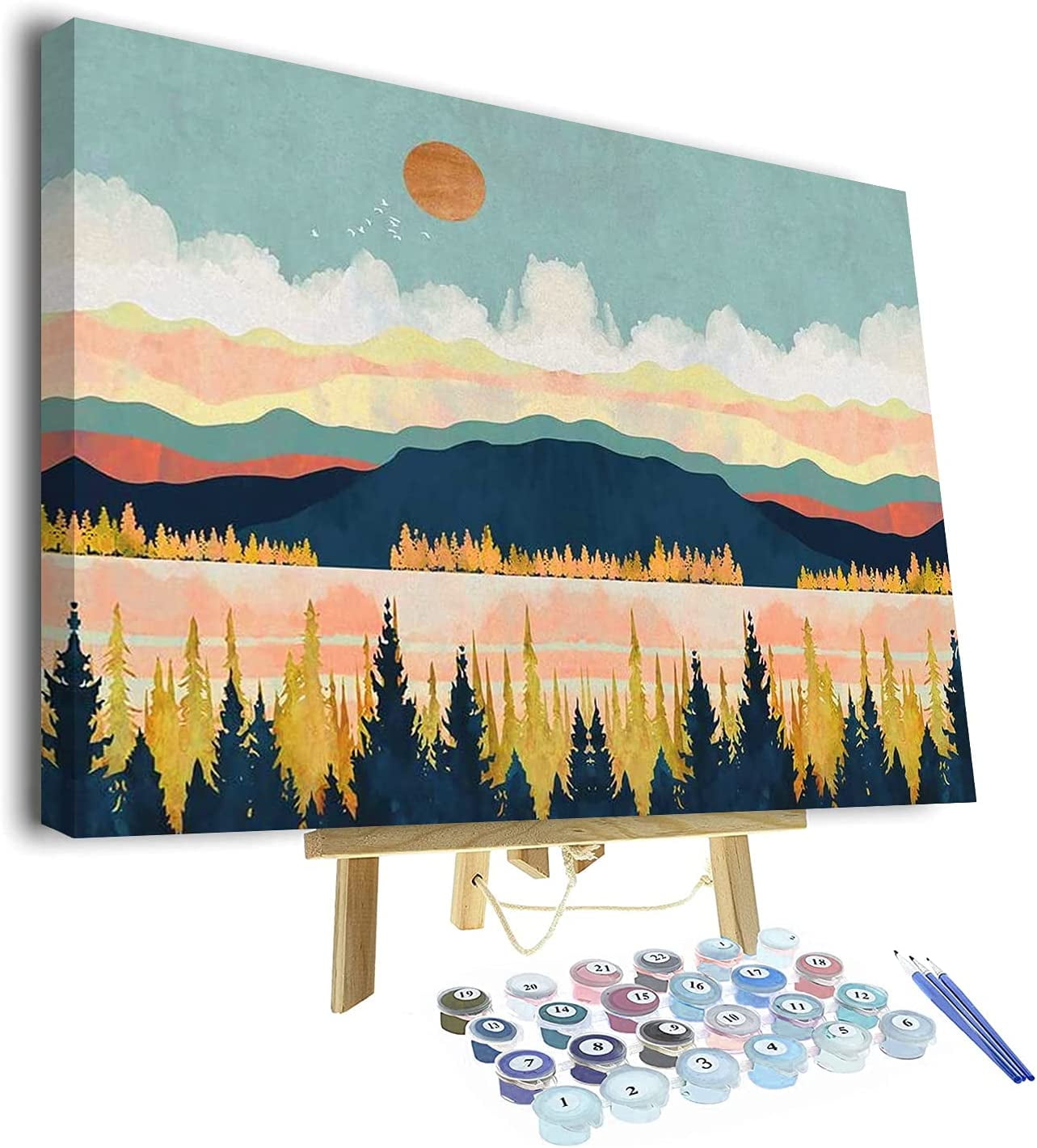  Landscape Paint by Number for Adults-Paint by Numbers