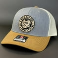 thumbnail image 2 of Funny 'Father Figure' Engraved Leather Patch Hat - Richardson 112, Flexfit, 2 of 4