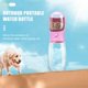 thumbnail image 5 of Botellas de agua y envases de alimentos para perros, botellas portátiles de agua para perros de 550 ml, botellas de viaje para pasear perros (rosas) PenghuiLiu 9024719110172, 5 of 5