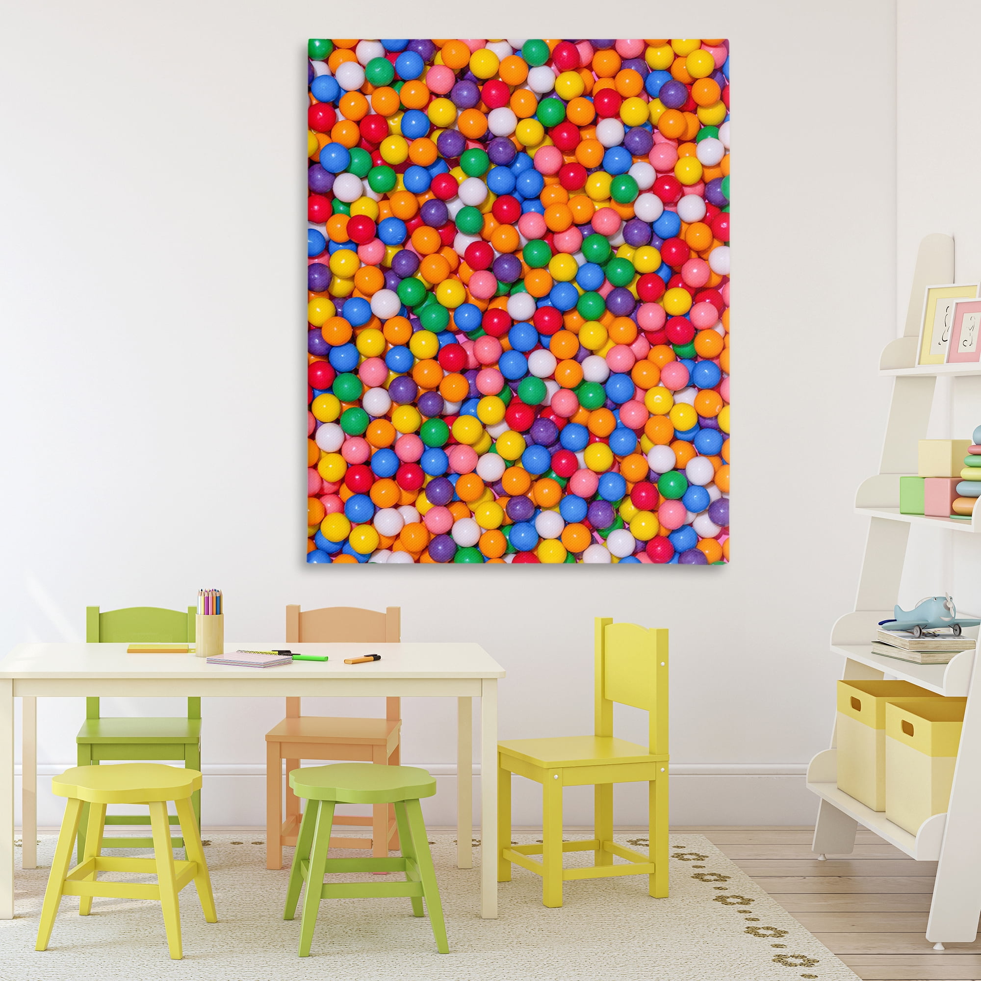 Stupell Industries Colorful Gumballs Close Up Canvas Wall Art, design by LISH Creative