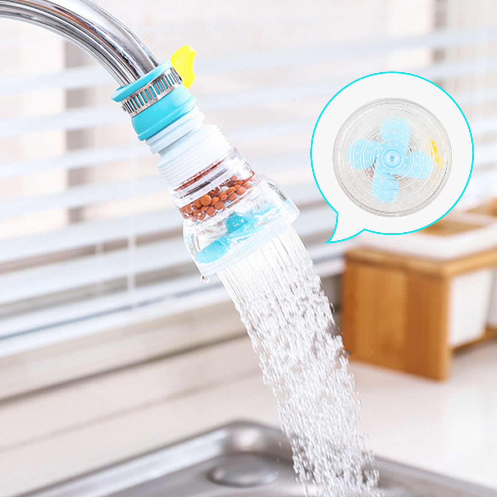 Dropship Kitchen Faucet Sprayer 360° Rotating Splashproof Booster Shower Filter  Kitchen Water Filter Bathroom Shower Head Water Saver to Sell Online at a  Lower Price