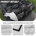 thumbnail image 6 of Whosucclay Spider Web Soft Golf Cart Seat Cover Blanket, 4 Pockets Breathable Golf Cart Seat Blanket Towel for EZGO Club Car Yamaha, 52.36" x 32.28", 6 of 7