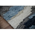 thumbnail image 4 of Saraswati Global Blue Wool & Viscose Abstract Hand-Tufted Carpet For Living Room Bedroom 5x8 Feet, 4 of 7