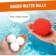 thumbnail image 3 of Paquete de 30 pelotas de agua reutilizables, pelotas de algodón suave para piscina, trampolín, playa, jardín, juegos de lucha al aire libre para niños, adolescentes y adultos, 3 of 5