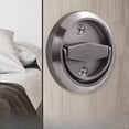 thumbnail image 4 of Metal Stainless Steel Concealed Handle Invisible Door Handle Background Wall Door Handle Circular Open Pull Ring, 4 of 4