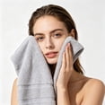 thumbnail image 6 of Orangide Solid Color Bath Towel Soft Absorbent - Cotton Washcloth for Face and Hand, Drying Bath Sheet for Shower Use, Ultra Soft, Quick Dry, Machine Washable, 6 of 6