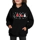 thumbnail image 4 of Sudadera con capucha para niñas y niños, sudadera de manga larga con cuello redondo y estampado de moda, jersey con bolsillo, sudadera de poliéster para niñas, 4 of 8