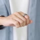 thumbnail image 5 of Anillo de cadena giratorio con nudo celta para hombre en acero inoxidable RC-563, 5 of 5