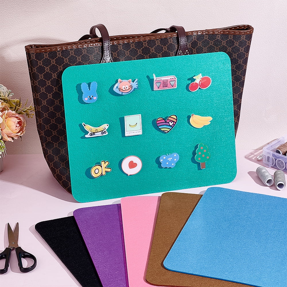 12Pcs Rectangle Felt Fabric for DIY Crafts Sewing Accessories Mixed Color 320x249x3mm