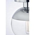thumbnail image 4 of Eclipse 1 Light Chrome Flush Mount With Clear Glass, 4 of 7