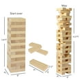 thumbnail image 2 of Trimate: Tumbling Tower Large 21.25" - Double-Sanded Smooth Natural Wood, 54 Blocks, Durable & Portable Carry Bag, Indoor & Outdoor, Family Party Game Age 8+, 2 of 8