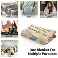thumbnail image 4 of To My Grandpa Gift Blanket from Daughter Son I Love You Dear Dad Air Mail Letter Printed Blanket Throw for Christmas Birthday Father Day's Soft Bed Flannel Blanket，Grandp Blanket 50x60, 4 of 7