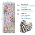 thumbnail image 2 of Pioneer Flower Floral Print Pattern Hot Yoga Mat Towel Non Slip for Hot Yoga - Quick-Drying Yoga Mat Cover with 4 Corner Pockets with Travel Bag - Hot Yoga Towel Non Slip 74"x26", 2 of 6