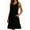 b-Black, variant on Women's Cotton Sleeveless, with Pocket, Ruffled Hem, Loose, Muumuu Nightgown