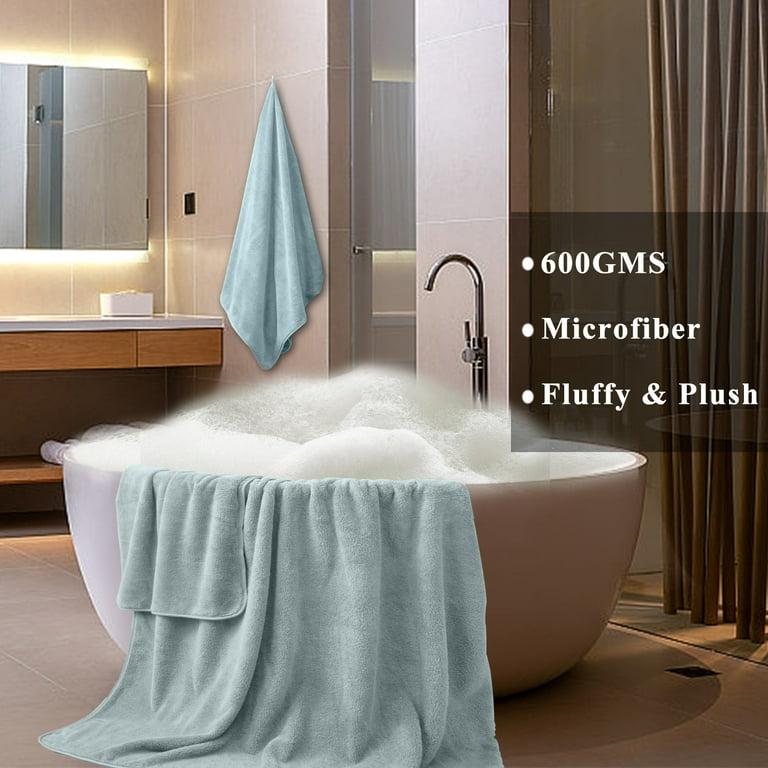 4 Piece Oversized Bath Sheet Towels (35 x 70 in) 700 GSM Ultra Soft Large  Bath Towel Set Thick Cozy Quick Dry Bathroom Towels Hotel Luxurious Towels