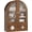Pearl Brown, variant on BREEZEHEAT Arched Bathroom Wall Cabinet, Arch Medicine Cabinet Wall Mounted with Glass Doors, Wall Over Toilet Storage Cabinet w/Adjustable Shelves for Laundry Room, Kitchen, Living Room, Black