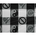 thumbnail image 5 of oneOone Polyester Spandex Black Fabric Craft Projects Decor Fabric Printed By The Yard 56 Inch Wide, 5 of 5