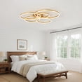 thumbnail image 2 of UMEILUCE 5 Lights Modern LED Dimmable Gold Rings Semi-Flush Mount for Dining Living Room,L41.3 Inch, 2 of 7