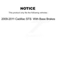 thumbnail image 2 of TEC Front Rear Ceramic Brake Pads Kit for Car 2009-2011 Cadillac STS with Base Brakes KTC-100149, 2 of 10